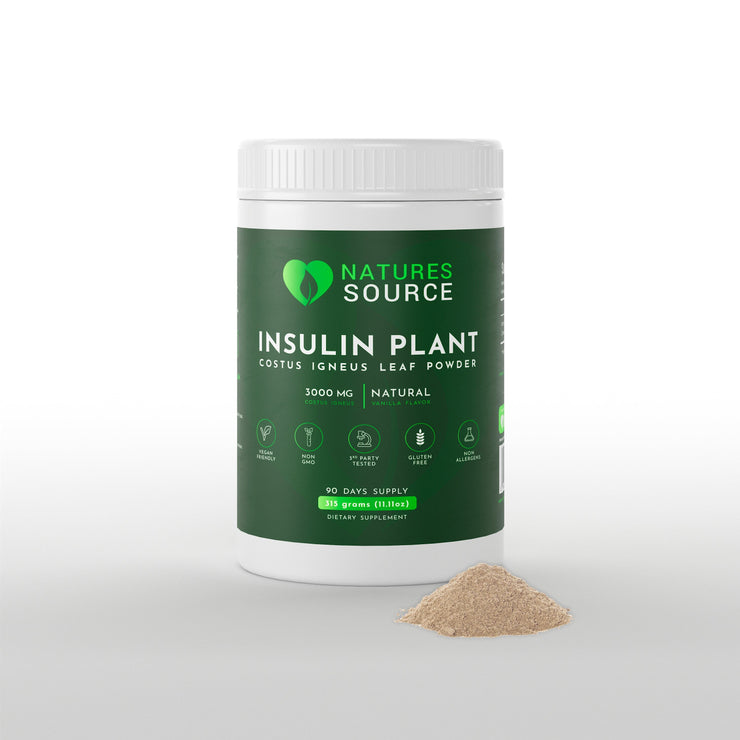 Insulin Plant (Costus Igneus) Leaf Powder - 90 Day Supply Nature&